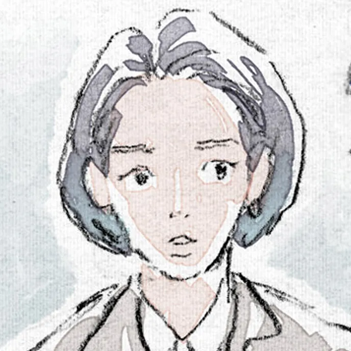 受付の若い女性サムネイル